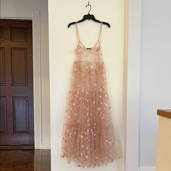 Lirika Matoshi Dresses & Skirts - 🌸✨ Lirika Matoshi Pink Star Tulle Maxi Dress – Size Small ✨🌸